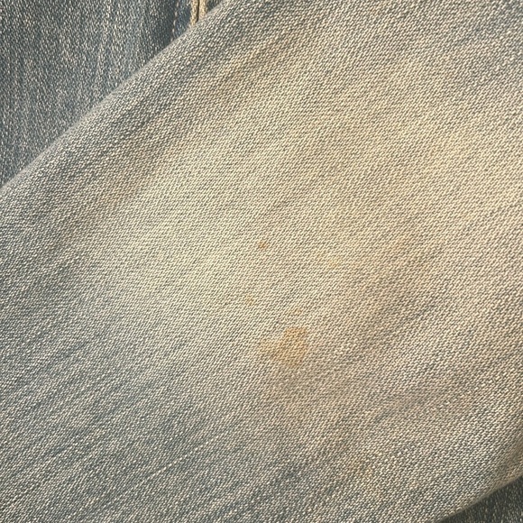 Dana Buchman Blue Denim Jean Jacket Embroidered Studded Distressed Size 10 - Picture 11 of 11